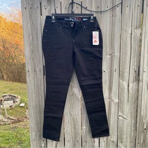 NWT Faded Glory 6 Ultimate Skinny Black Denim Jeans